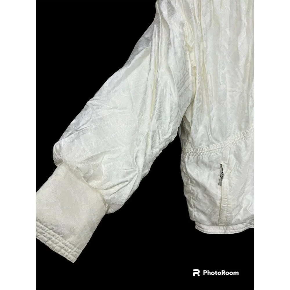 Vtg 90s Roffe XCT Ski Jacket by XCT Women Sz 8 White Thinsulate USA‎ Gorpcore